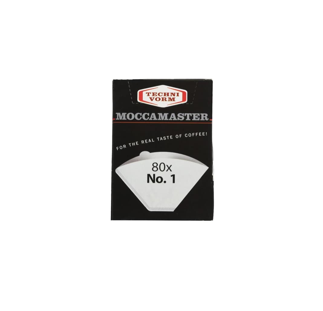 MOCCAMASTER رقم ورق الترشيح. 1 كوب واحد (80 قطعة)