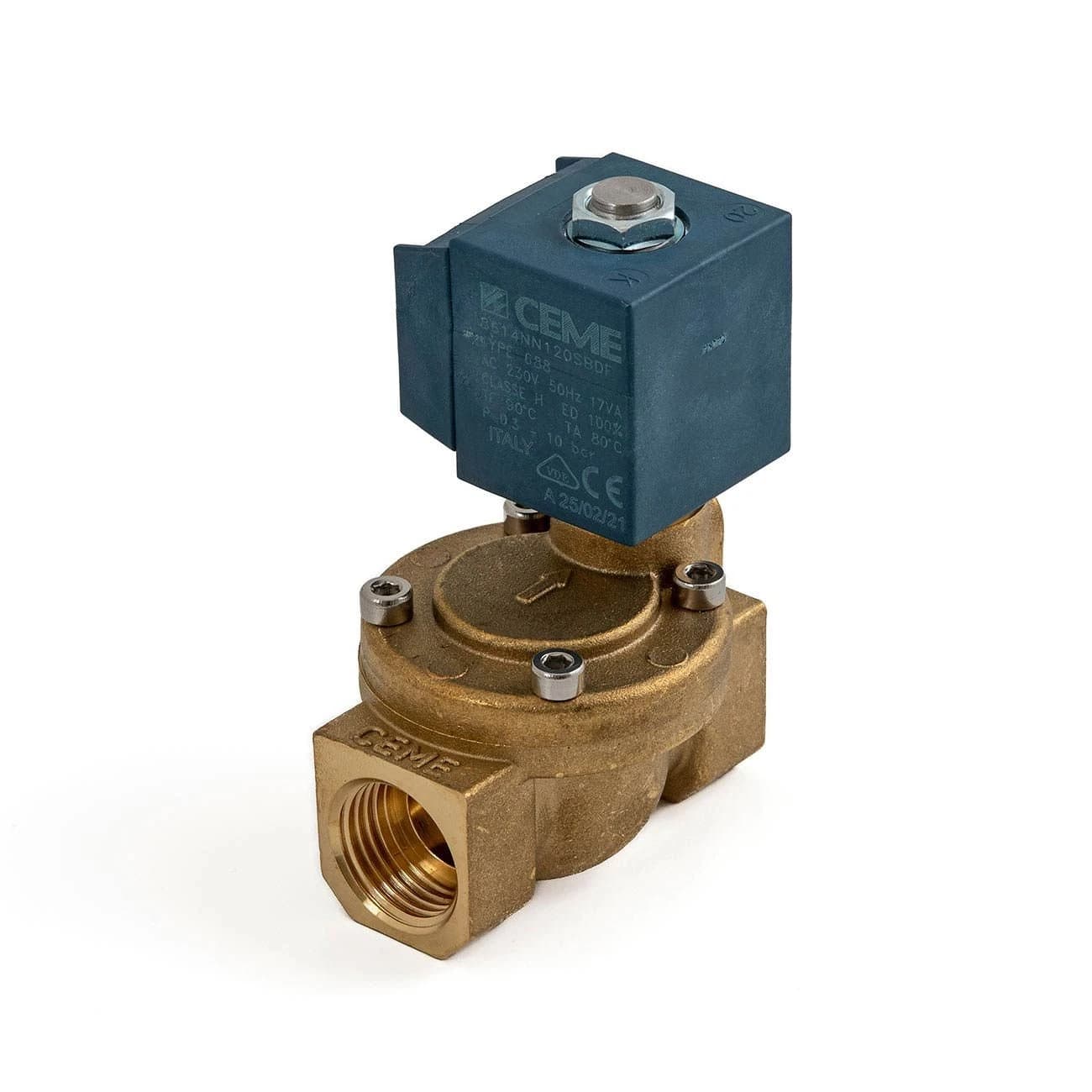 صمام مياه كهربائي CEME 8614 1/2″FF-230V 50-60HZ NC