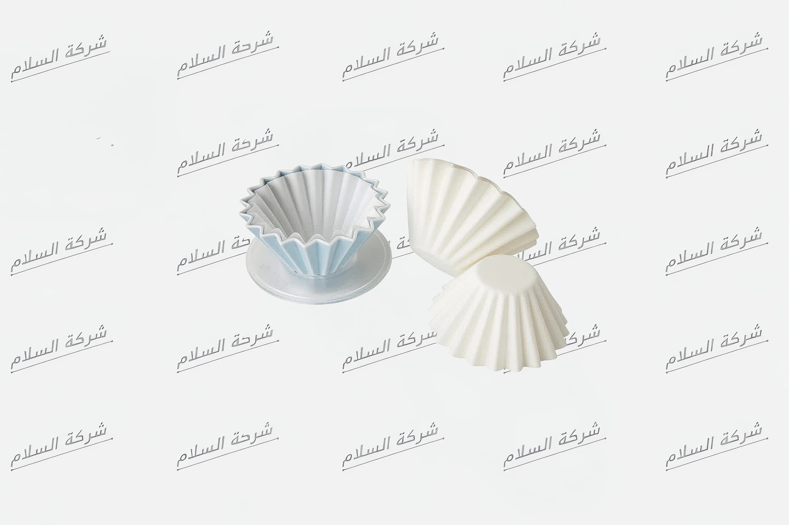 قمع قهوة سيراميك أوريجامي أزرق